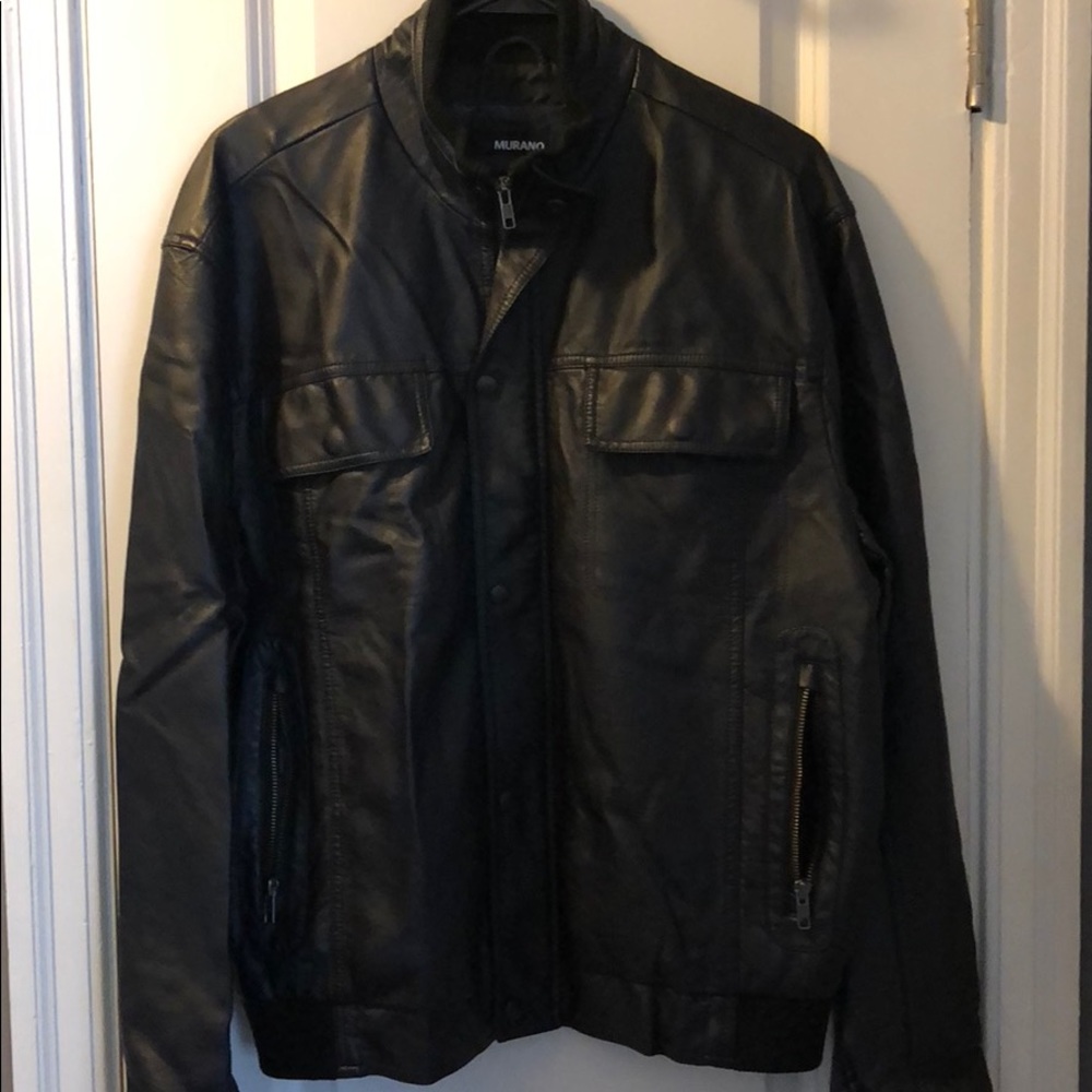 Murano Faux leather jacket men’s Sz L